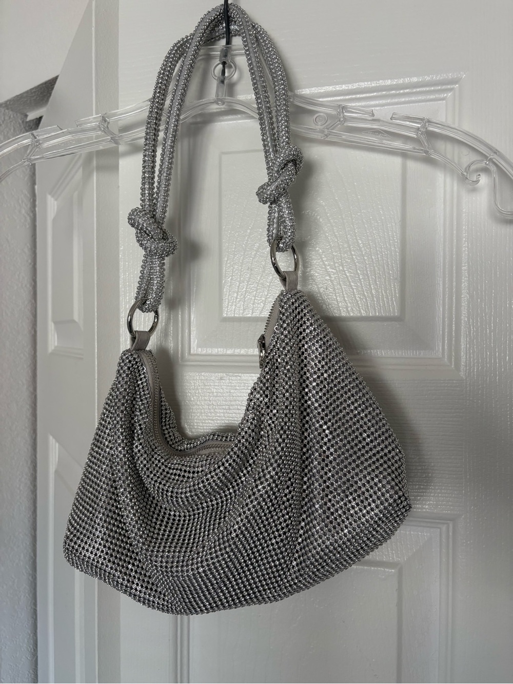 INC International Concepts Silver Evening Bag